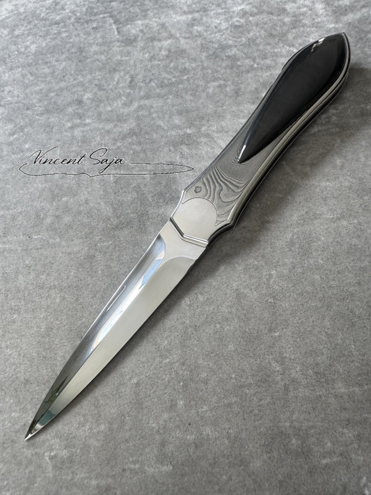 DAGUE PLIANTE (Obsidienne Céleste)