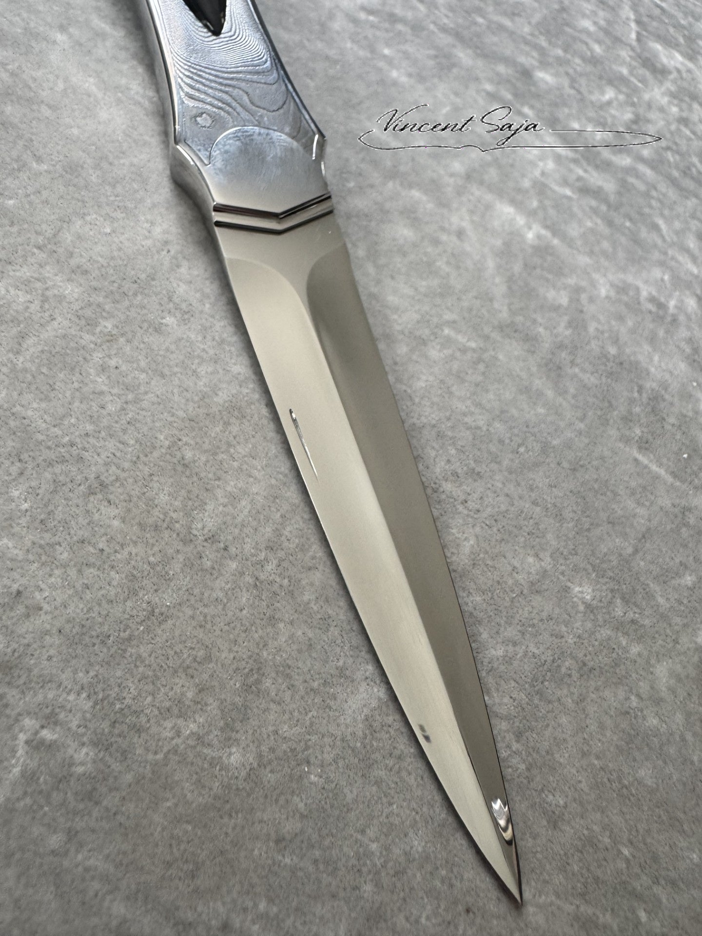 DAGUE PLIANTE (Obsidienne Céleste)
