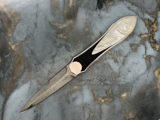 DAGUE PLIANTE (Nacre et Zirconium)